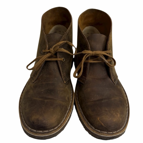 Clarks‎ Originals Desert Boots Men’s 8.5 Brown Leather Crepe Sole Lace-Up Chukka main image 6